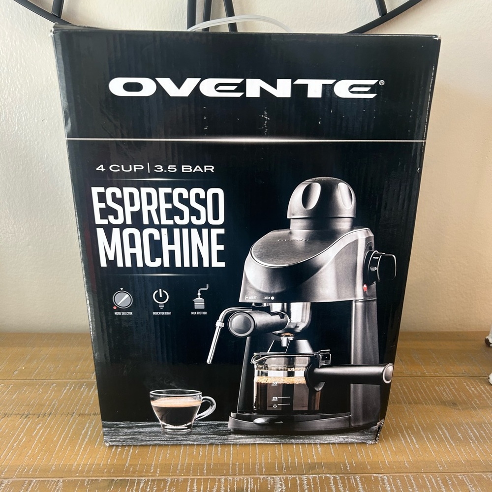 Ovente Black Espresso Machine